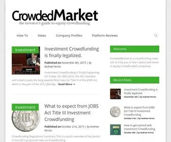 Crowdedmarket.com(The investor's guide to equity crowdfunding) Screenshot