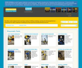 Crowderhydraulictools.com(Atlas Copco Hydraulic Post Drivers) Screenshot