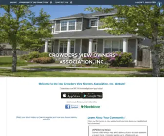 Crowdersview.org(Crowders View Owners Association) Screenshot