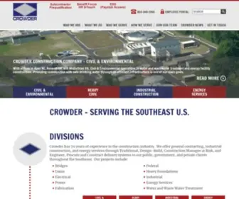 Crowderusa.com(Crowder Construction) Screenshot