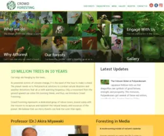 Crowdforesting.org(Miyawaki Afforestation To Mitigate Climate Change and to Preserve Biodiversity) Screenshot