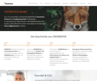 Crowdfox.org(Über uns) Screenshot