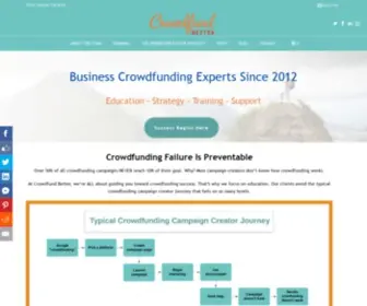 Crowdfundbetter.com(Crowdfund Better) Screenshot