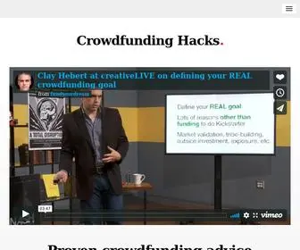 Crowdfundinghacks.com(Crowdfunding Hacks) Screenshot