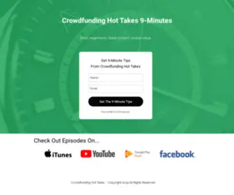 Crowdfundinghottakes.com(Crowdfunding Hot Takes 9) Screenshot