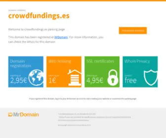 Crowdfundings.es(Registrado en DonDominio) Screenshot