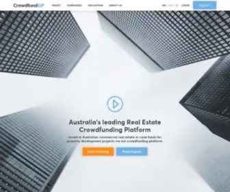 Crowdfundup.com(Crowdfunding & Real Estate Investment in Australia) Screenshot