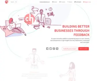 Crowdholding.com(Crowdholding helps projects get feedback and reward the crowd) Screenshot