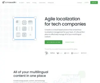 Crowdin.net(Crowdin&#039;s localization management platform) Screenshot