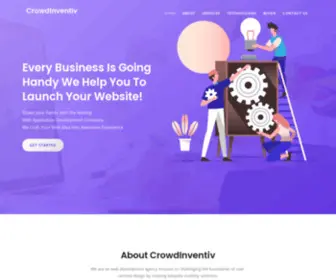 Crowdinventiv.com(Web app development company) Screenshot