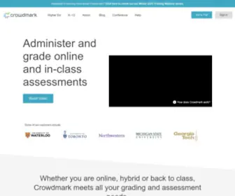 Crowdmark.com(Online Grading Software for Instructors) Screenshot