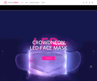 Crowdneon.com(LED Face Masks &amp; Light) Screenshot