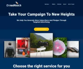 Crowdreach.co.uk(Helping you to take your campaign to the next level through target Facebook Ads) Screenshot