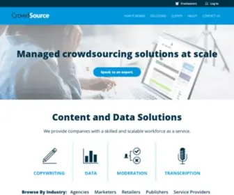 Crowdsource.com(Managed Crowdsourcing Solutions) Screenshot