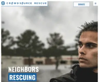 Crowdsourcerescue.com(CrowdSource Rescue) Screenshot