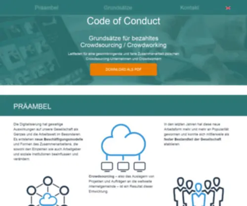 Crowdsourcing-Code.com(Code of Conduct) Screenshot