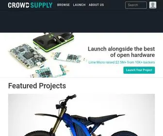 Crowdsupply.com(Crowd Supply) Screenshot