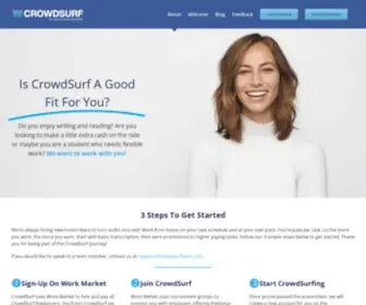 Crowdsurfwork.com(CrowdSurf) Screenshot
