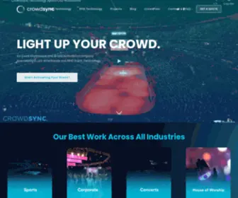 Crowdsynctechnology.com(LED Wristbands & RFID Event Technology) Screenshot