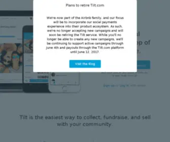 Crowdtilt.com(Group Fund Anything) Screenshot