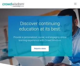 Crowdwisdomlms.com(Crowd Wisdom) Screenshot