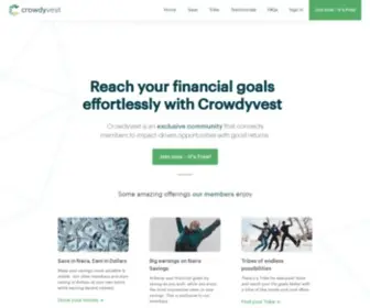 Crowdyvest.com(Crowdyvest) Screenshot