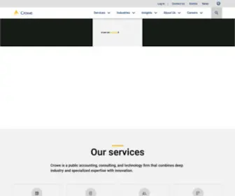 Crowe.com(Accounting, Consulting & Technology) Screenshot