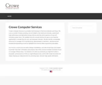 Crowecomputer.com(Crowe Computer Services) Screenshot