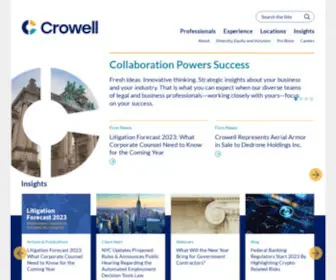Crowell.com(Crowell & Moring LLP) Screenshot