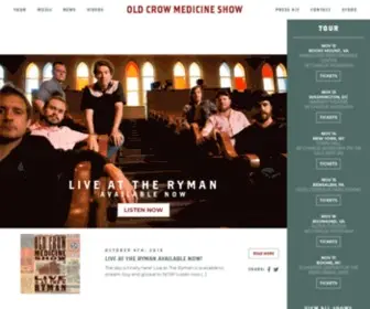 Crowmedicine.com(Old Crow Medicine Show) Screenshot