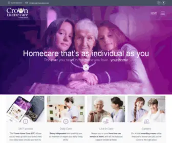 Crown-Homecare.com(Crown Home Care) Screenshot