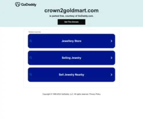 Crown2Goldmart.com(This is a default index page for a new domain) Screenshot