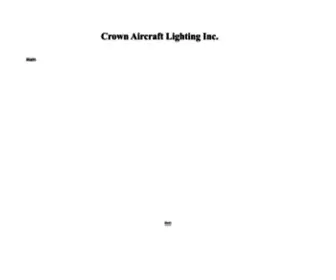 Crownaircraftlighting.com(Crown Aircraft Lighting Inc) Screenshot