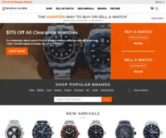 Crownandcaliber.com(Buy and Sell Used Luxury Watches Online) Screenshot