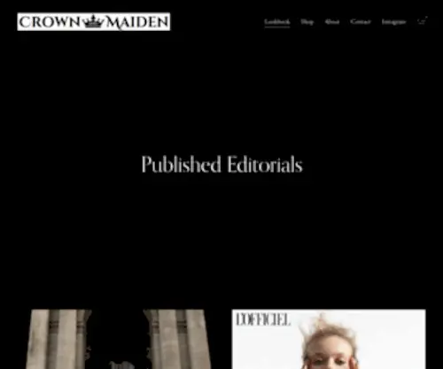 Crownandmaiden.com(Crown and Maiden) Screenshot