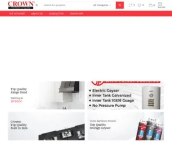 Crownappliances.com.pk(Crownappliances) Screenshot