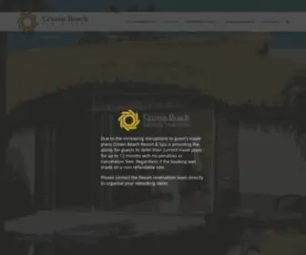 Crownbeach.com(Crown Beach Spa and Resort) Screenshot