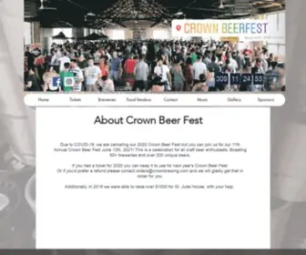 Crownbeerfest.com(The largest and longest running beer fest in NWI) Screenshot