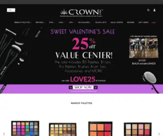 Crownbrush.com(Makeup Brushes) Screenshot