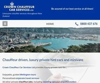 Crowncars.co.nz(Chauffeur Wellington) Screenshot