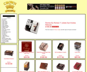 Crowncigars.com(CROWN CIGARS) Screenshot