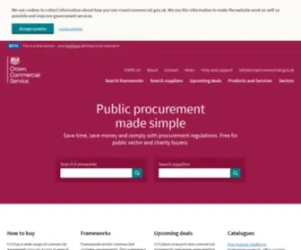 Crowncommercial.gov.uk(Crown Commercial Service) Screenshot