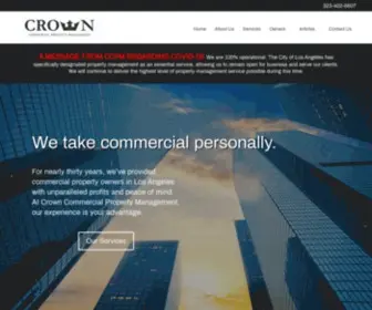 Crowncommercialpropertymanagement.com(Crown Commercial Property Management Los Angeles CA) Screenshot