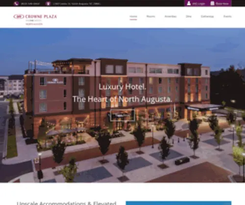 Crownenorthaugusta.com(Luxury Business Hotel in Augusta Area) Screenshot