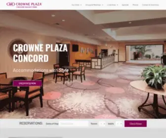 Crowneplazaconcord.com(Hotels in Concorrd CA) Screenshot