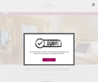 Crowneplazadubai.com(Crowne Plaza Dubai Sheikh Zayed Road) Screenshot