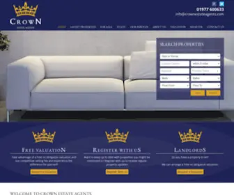 Crownestateagents.com(Estate Agents In West Yorkshire) Screenshot
