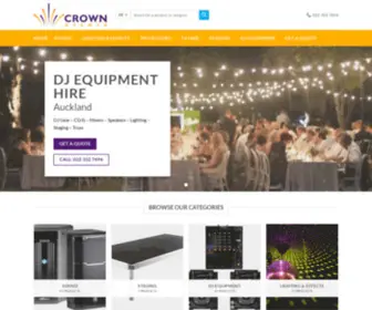 Crownevents.co.nz(Home 2021) Screenshot