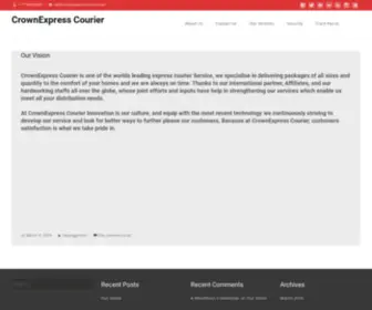 Crownexpresscourier.com(SA Tel) Screenshot