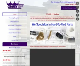 Crownhardwareandplumbing.com(Crown Hardware & Plumbing Supply Inc) Screenshot